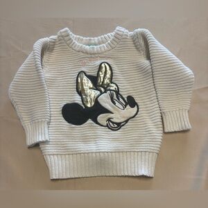 Disney‎ Cream Ivory Sweater with Minnie Mouse